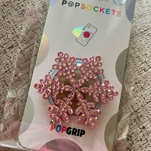 Castle Crystals x Park & Beach Collab Snowflake Popsocket New - Picture 1 of 1